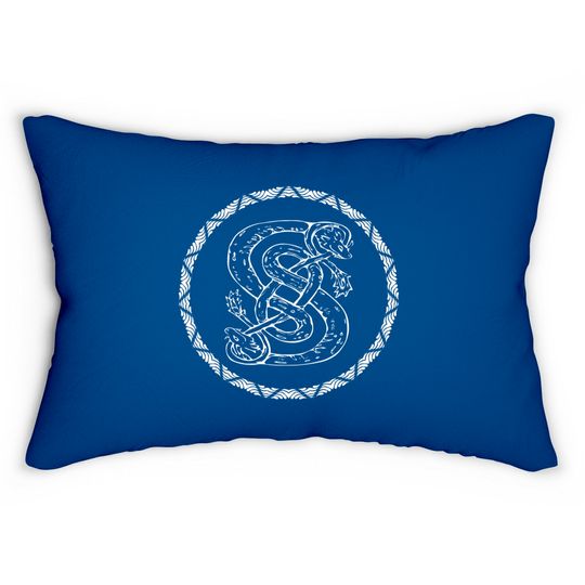 Norse God Loki Snake Symbol Lumbar Pillows