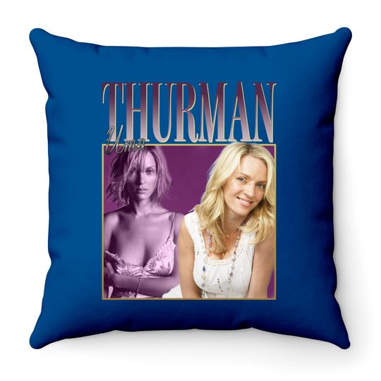 Uma Thurman Throw Pillows