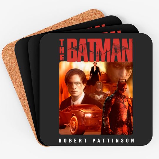 The Batman - Robert Pattinson - Short Sleeve Coaster, Movie Lover, Gift For Fan Coaster