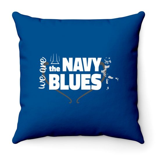 We Are The Navy Blues - Carlton Blues - Throw Pillows