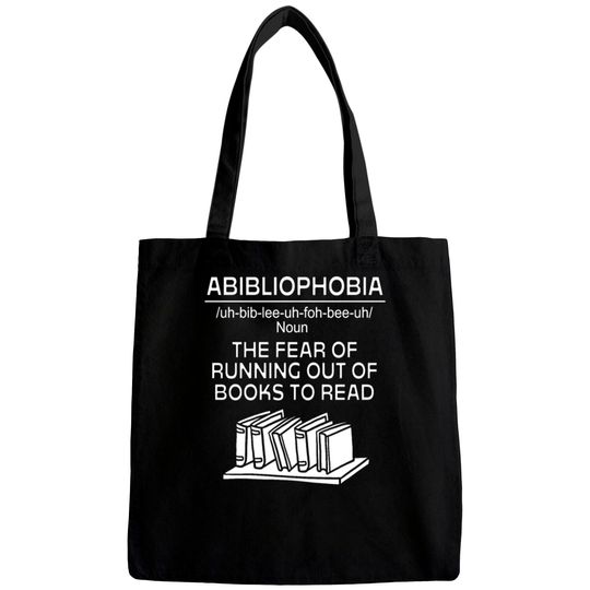 Bookworm Abibliophobia Definition Bags