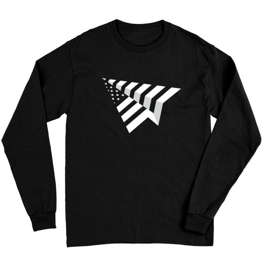 Paper Plane Usa Paper Airplane Long Sleeves