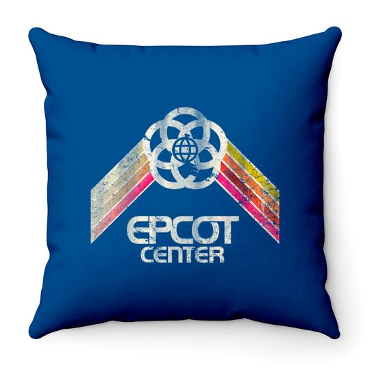 EPCOT Center Vintage Logo - Epcot Center - Throw Pillows