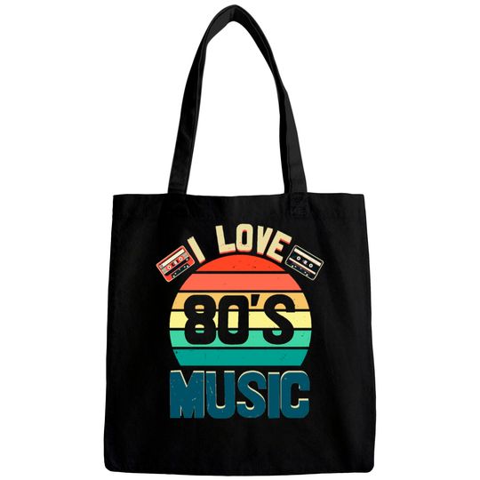I Love 80s Music Bags