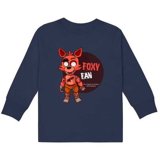 Five Night's at Freddy's Foxy Fan - Five Nights At Freddys -  Kids Long Sleeve T-Shirts