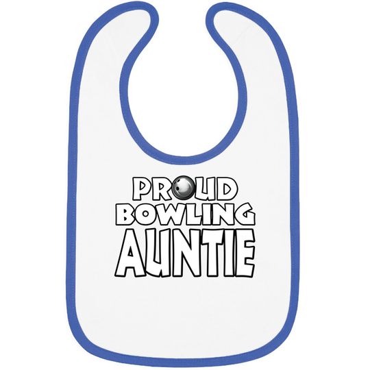 Bowling Aunt Gift for Women Girls - Bowling Aunt - Bibs