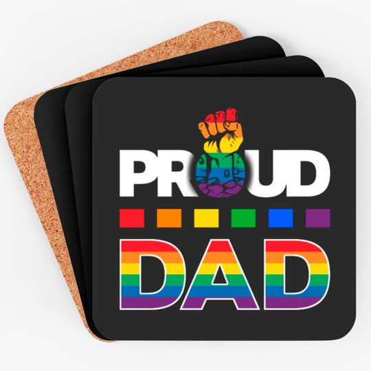 LGBT Proud Dad Coasters