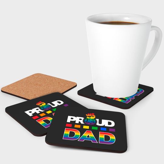 LGBT Proud Dad Coasters