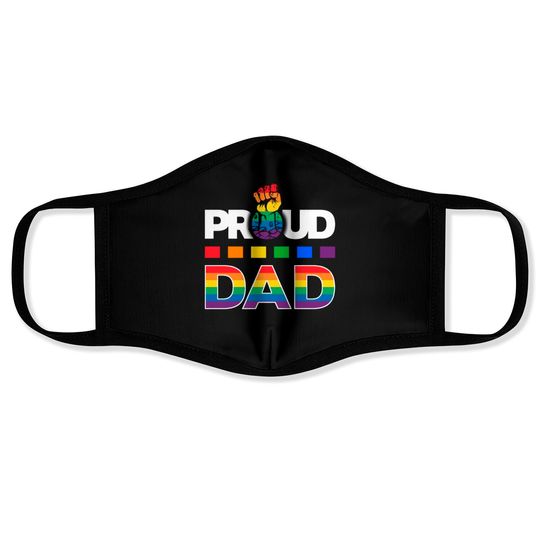 LGBT Proud Dad Face Masks