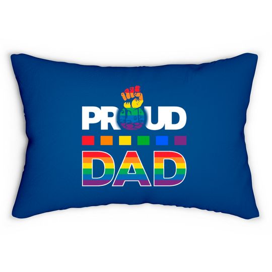 LGBT Proud Dad Lumbar Pillows