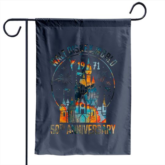 Disney 50th Anniversary WDW Garden Flags
