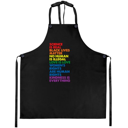 Science is Real Black Lives Matter Aprons Aprons