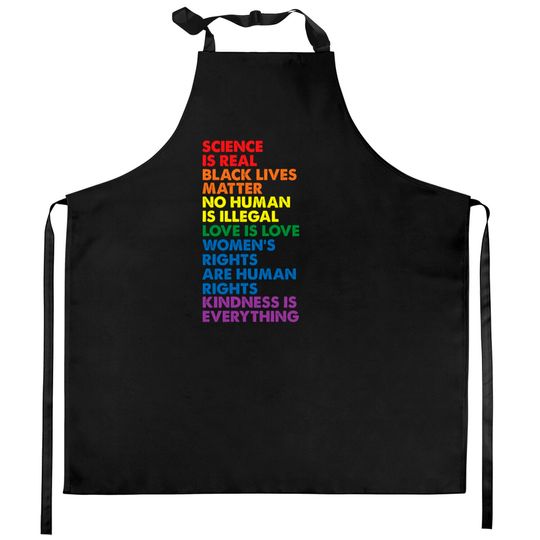 Science is Real Black Lives Matter Kitchen Aprons Kitchen Aprons