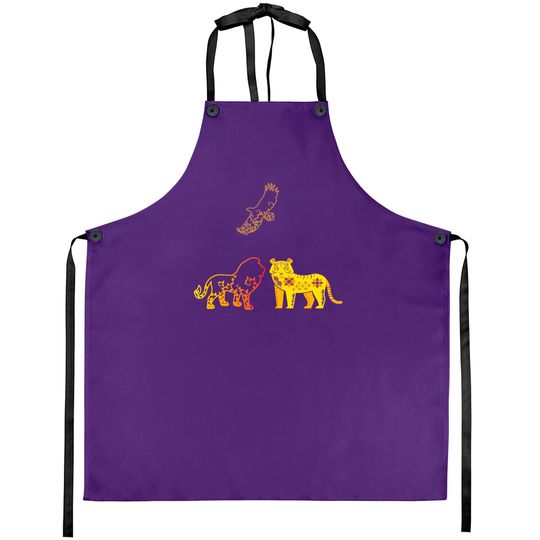 Lions And Tigers Aprons