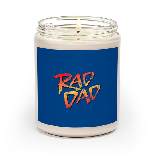 RAD DAD - 80s Nostalgic Gift for Dad, Birthday Father's Day Scented Candles