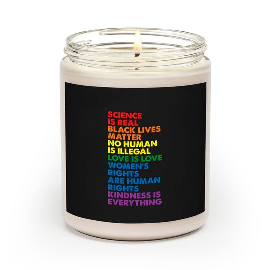Science is Real Black Lives Matter Scented Candles Scented Candles