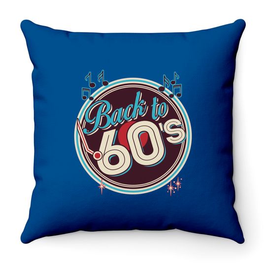 Back to 60's Design - 60s Style - Throw Pillows
