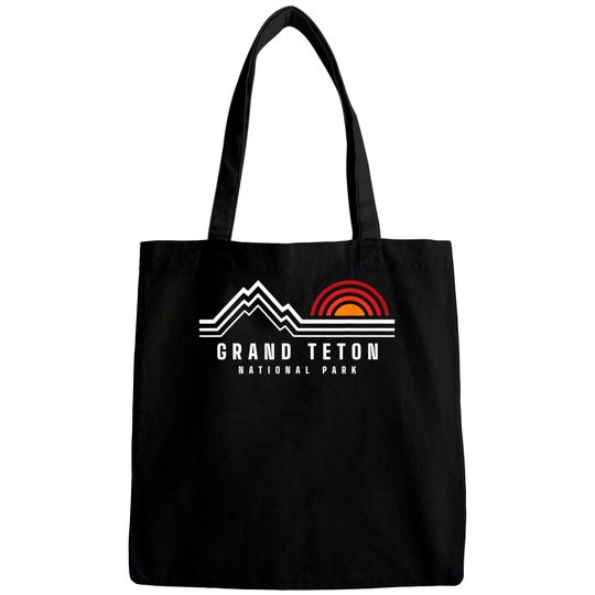 Grand Teton National Park Vintage Mountain Sunset Retro Gift Bags