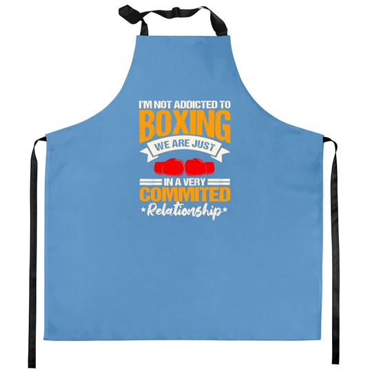 Boxing Ring Gloves Boxer Sport Coach Trainee Kitchen Aprons