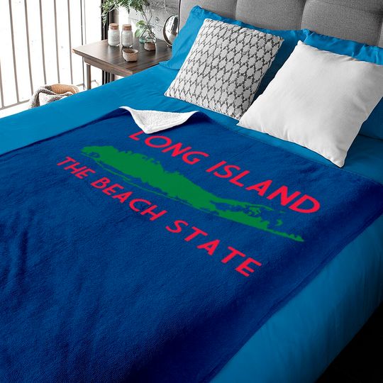 Long Island The Beach State Baby Blankets