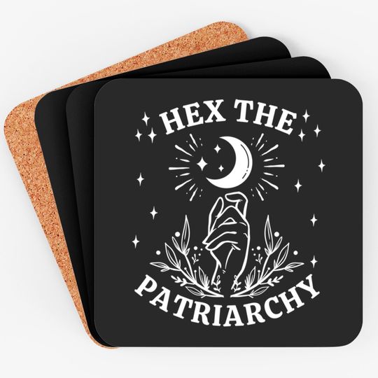 Feminist Witch, Hex The Patriarchy Coasters
