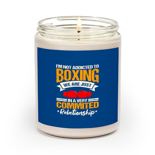 Boxing Ring Gloves Boxer Sport Coach Trainee Scented Candles