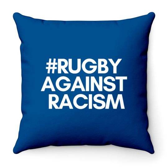 Rugby Against Racism Throw Pillows