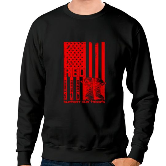 Remember Everyone Deployed - Red Friday Military Sweatshirts