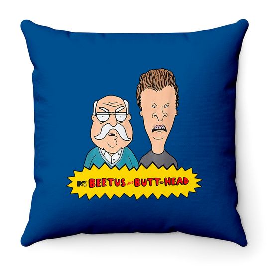 Beetus And Butt Head Classic Throw Pillows