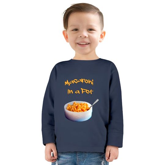 Macaroni In A Pot Wet And Gushy  Kids Long Sleeve T-Shirts