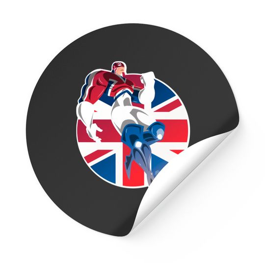 Brian B Soars - Captain Britain - Stickers