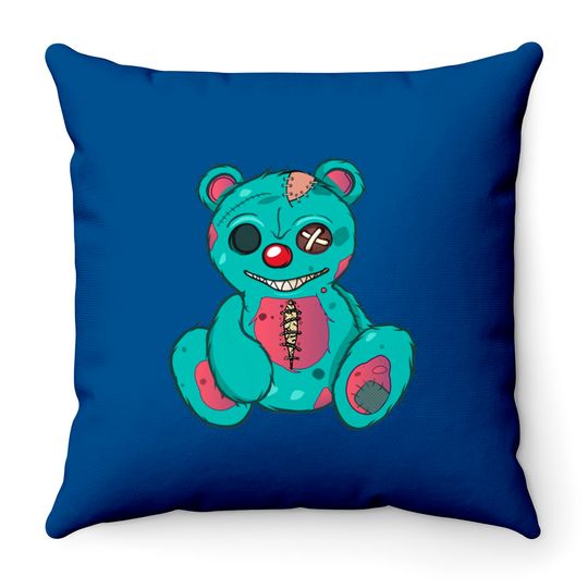 Teddy Bear Throw Pillows Evil Scary Teddy Bear Pullover
