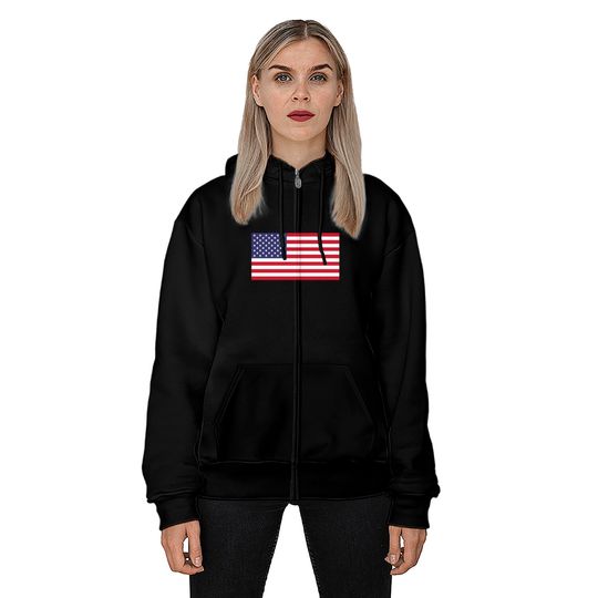American Flag - American Flag - Zip Hoodies