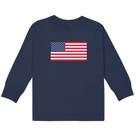 American Flag - American Flag -  Kids Long Sleeve T-Shirts