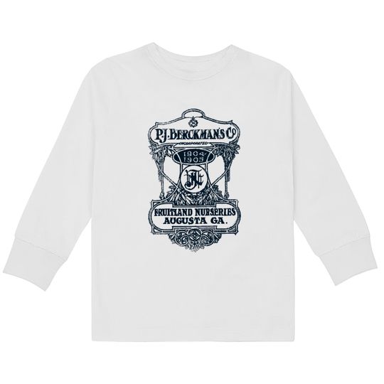 PJ Berckman's Nurseries Augusta GA 1905  Kids Long Sleeve T-Shirts