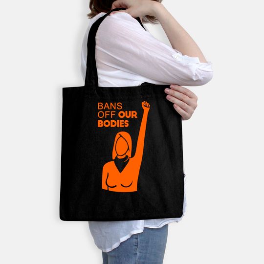 Womens Bans Off Our Bodies V-Neck Bags