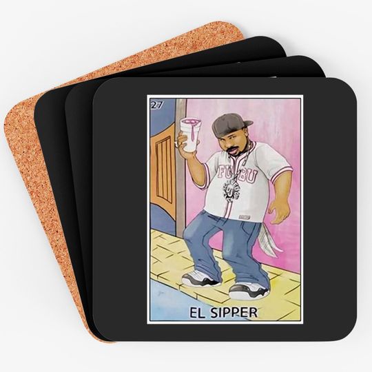 DJ Screw El Sipper Coasters Black