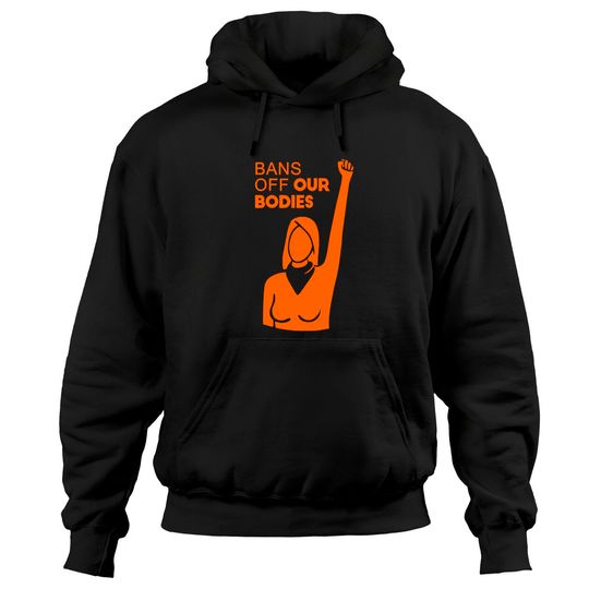 Womens Bans Off Our Bodies V-Neck Hoodies