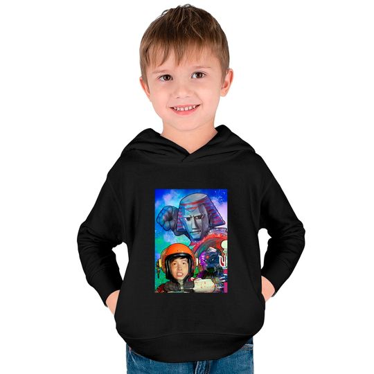 Johnny Sokko and his Flying Robot - Nesshead - Kids Pullover Hoodies