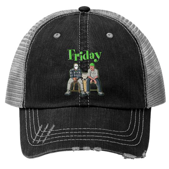 Friday Unisex Trucker Hats Match Jordan 5 Retro Green Bean
