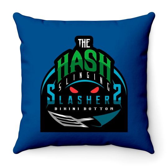 The Hash Slinging Slashers/Sports Logo - Hash Slinging Slasher - Throw Pillows