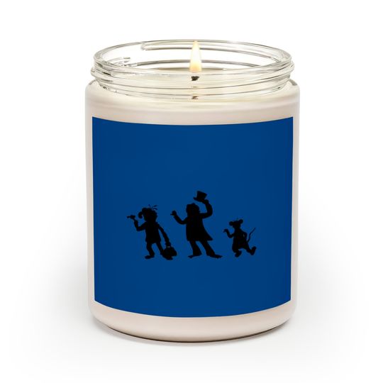 Hitchhiking Ghosts - Black silhouette - Haunted Mansion - Scented Candles