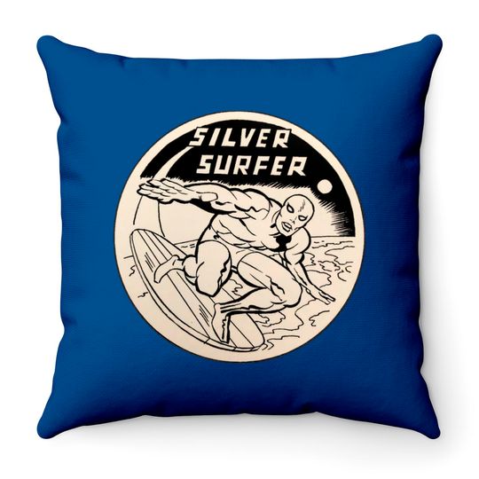 Silver Surfer - rare! - Silver Surfer - Throw Pillows