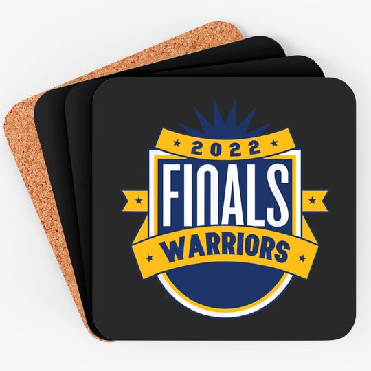 Warriors Finals 2022 Basketball Coasters, Basketball Coaster