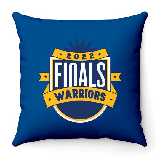 Warriors Finals 2022 Basketball Throw Pillows, Basketball Throw Pillow