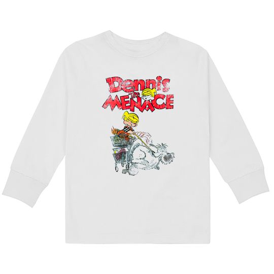 Hey Mr. Wilson!!! - Dennis The Menace -  Kids Long Sleeve T-Shirts
