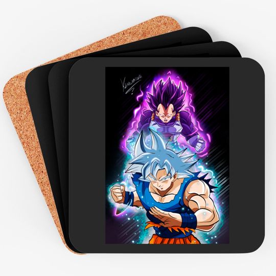 Goku ultra in stinto e vegeta ultra ego - Dragon Ball - Coasters