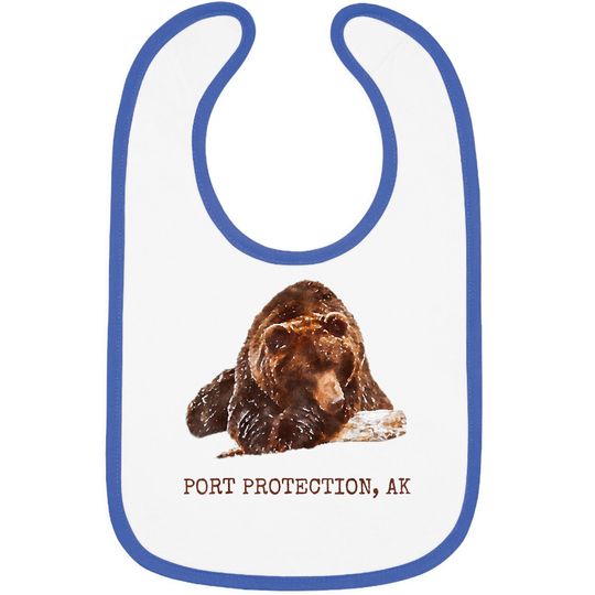 Port Protection Brown Grizzly Bear In Snow Alaska Pacific NW Bibs Hoodies