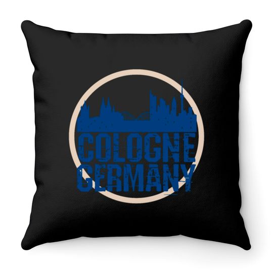 Cologne Germany Throw Pillows