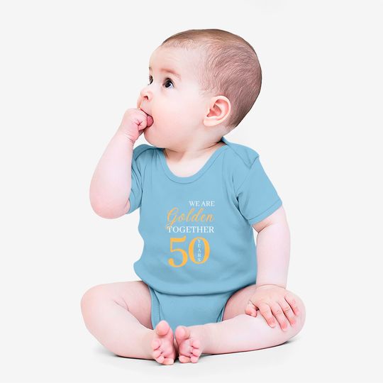 50th Golden Marriage Anniversary Onesies